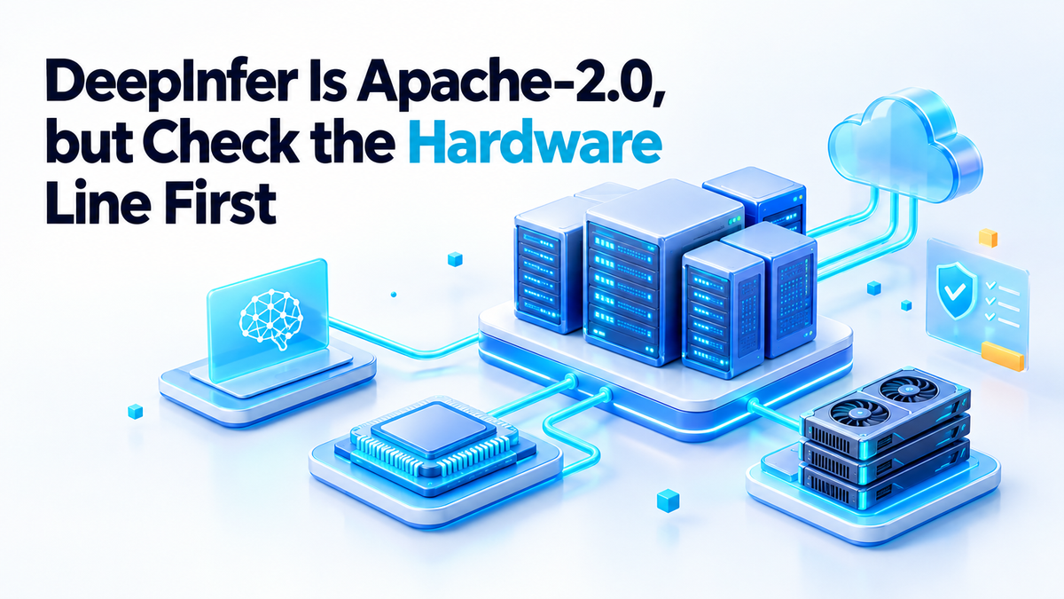 DeepInfer Is Apache-2.0, but Check the Hardware Line First