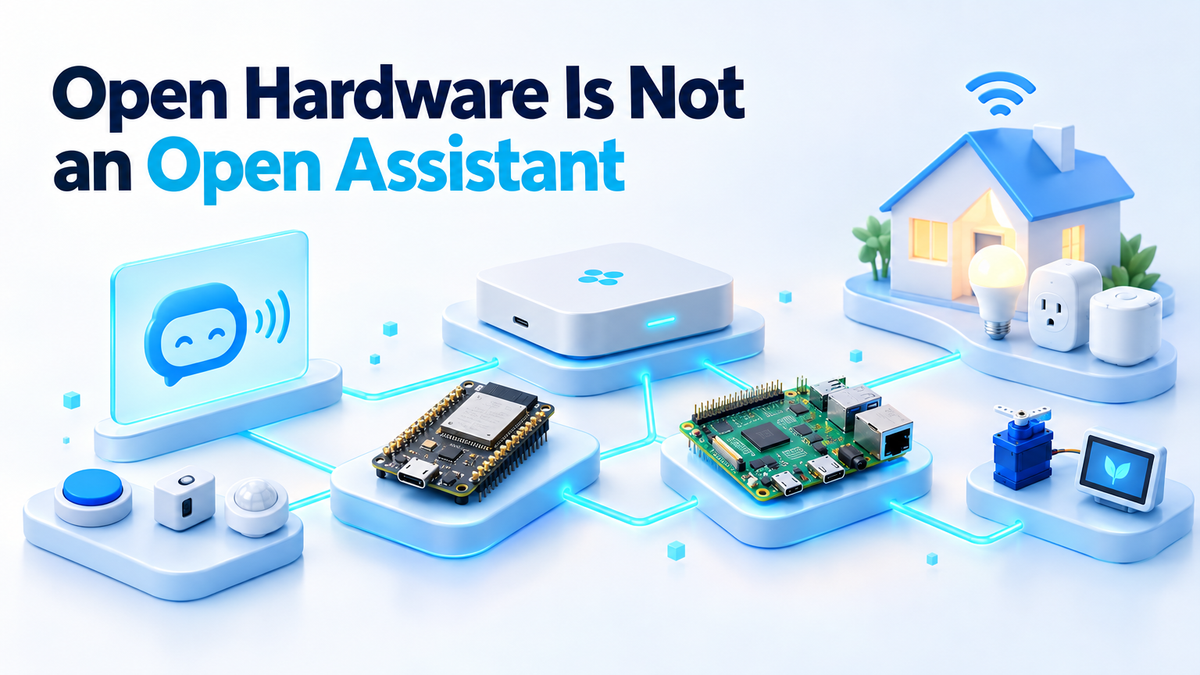 Open Hardware Is Not an Open Assistant: What You Actually Own