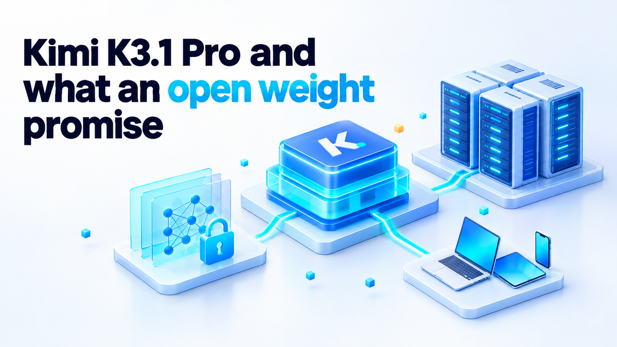Kimi K3.1 Pro and what an open weight promise is worth