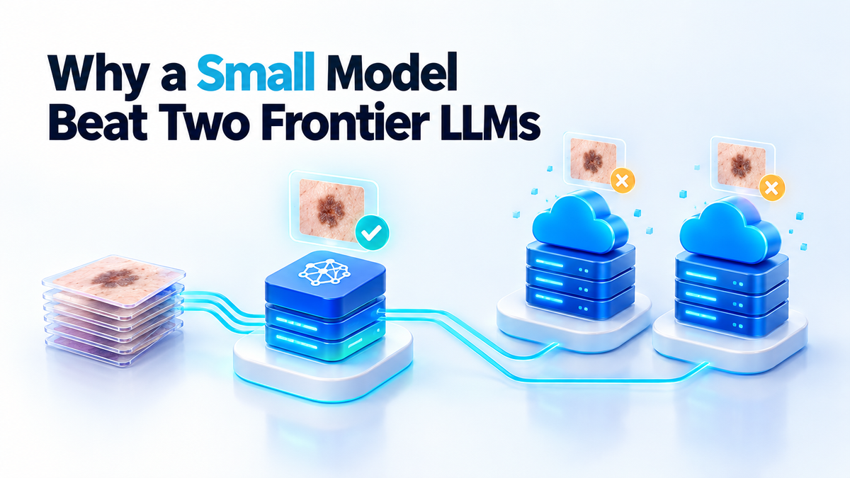 Why a Small Model Beat Two Frontier LLMs on a Narrow Task