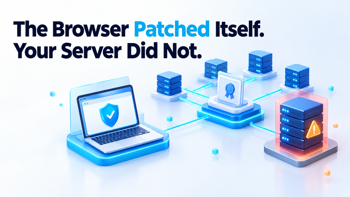 The Browser Patched Itself. Your Server Did Not.